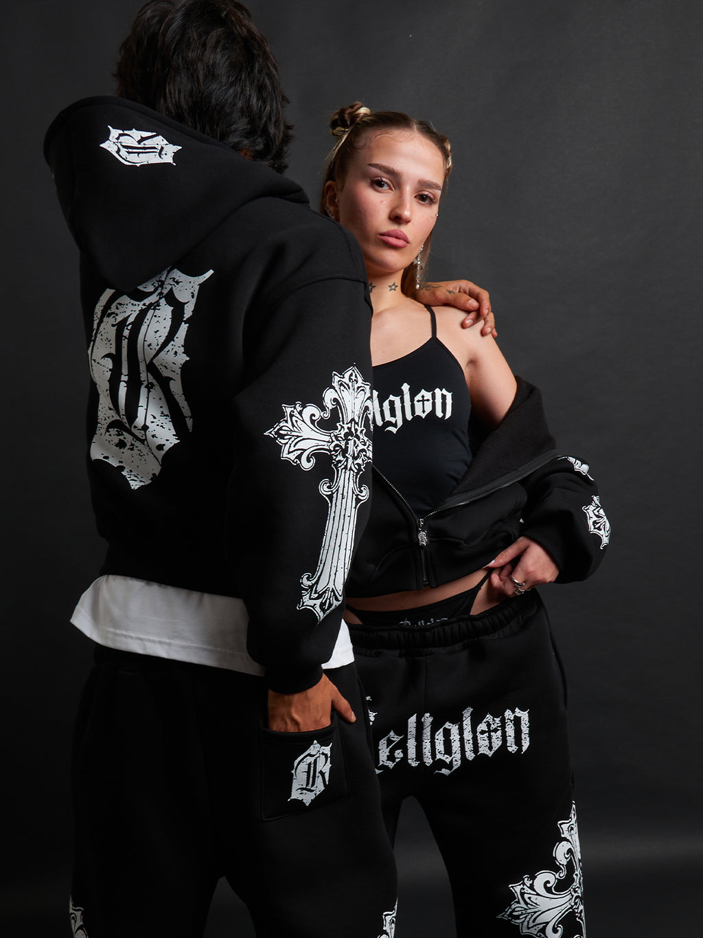 Cathedral Track Suit B&W