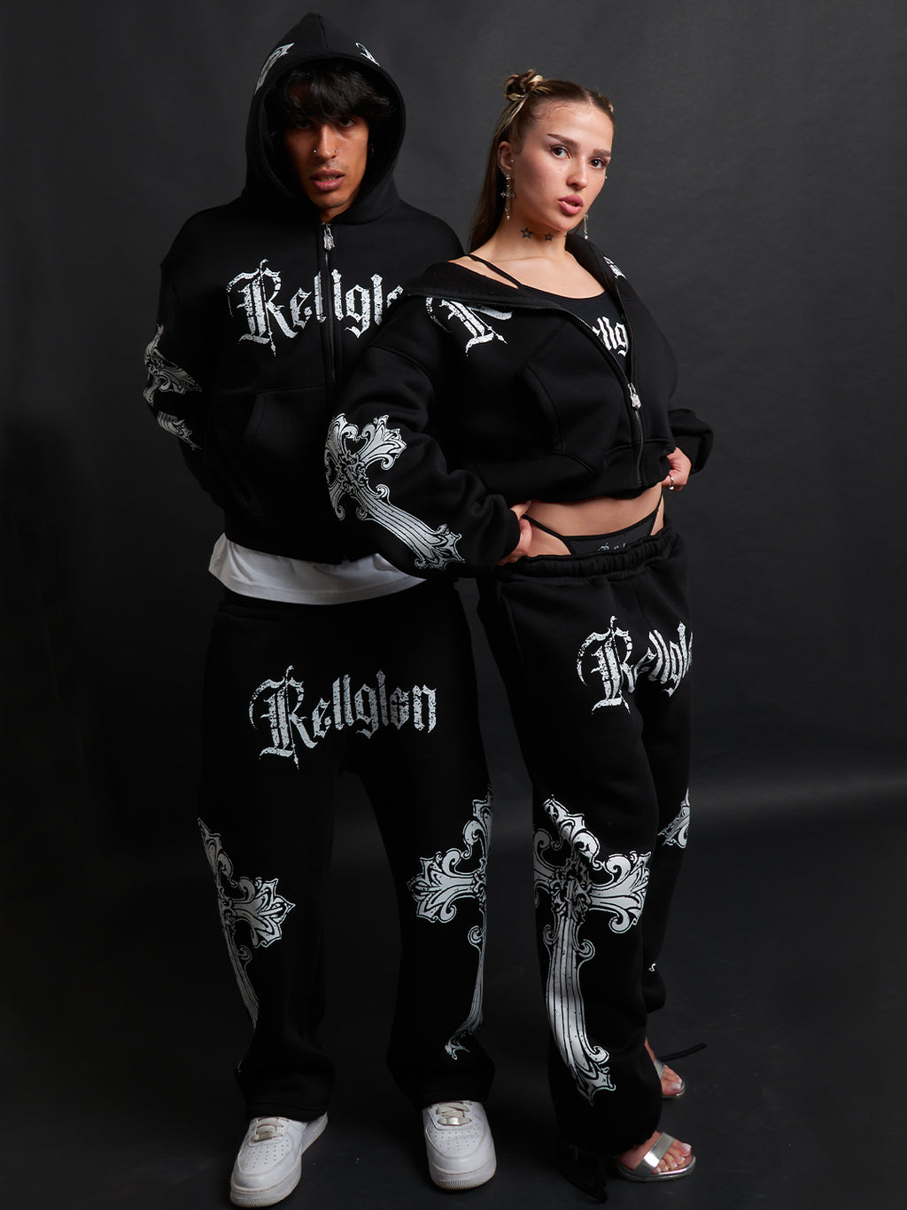 Cathedral Track Suit B&W