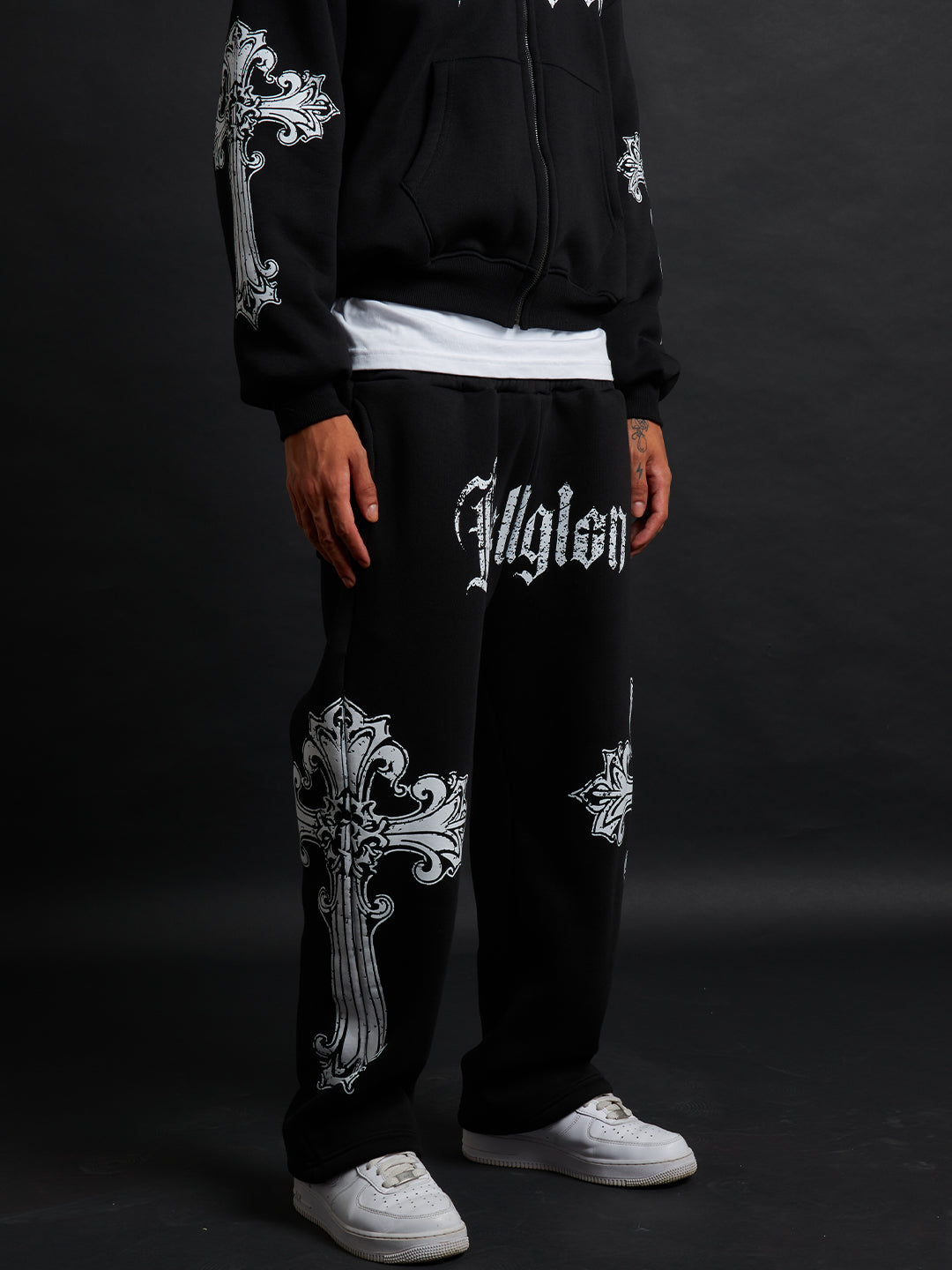 Cathedral Track Suit B&W