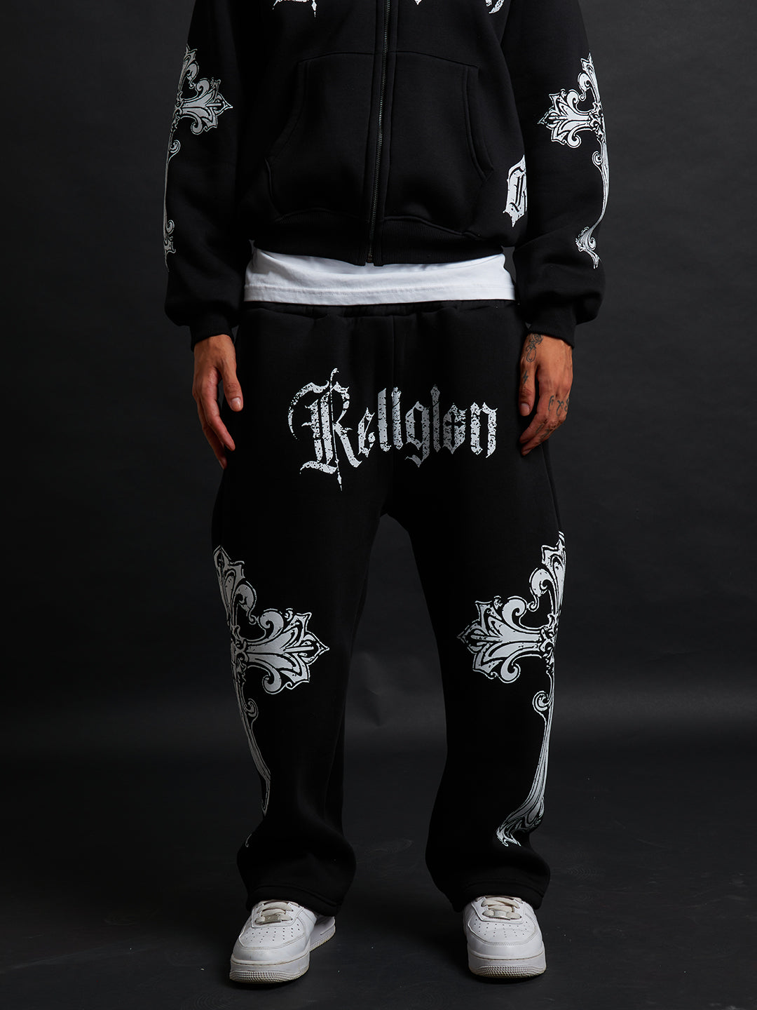 Cathedral Track Suit B&W