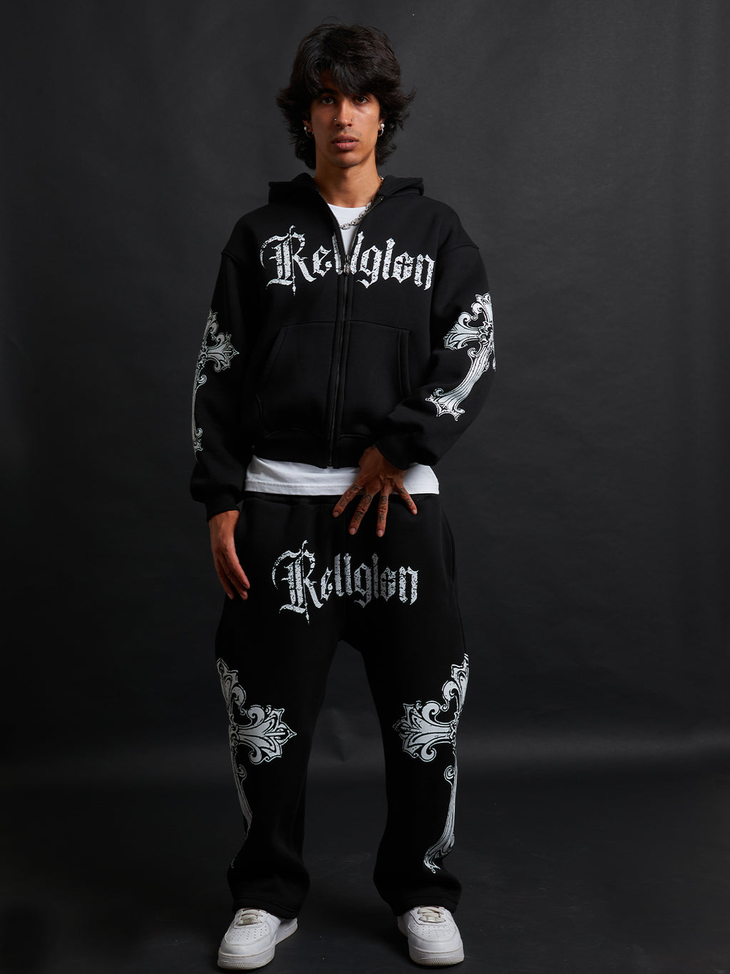 Cathedral Track Suit B&W