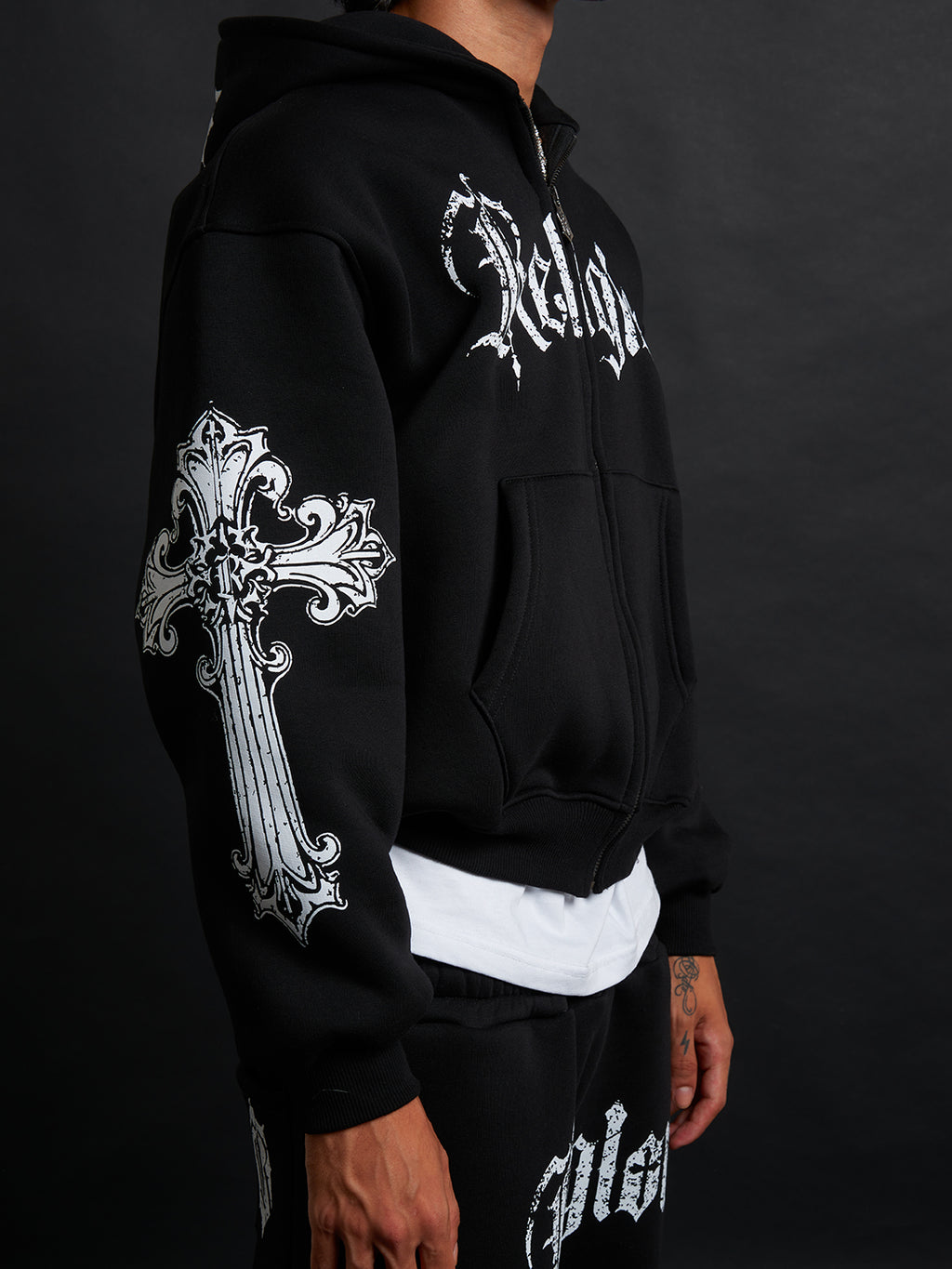 Cathedral Track Suit B&W