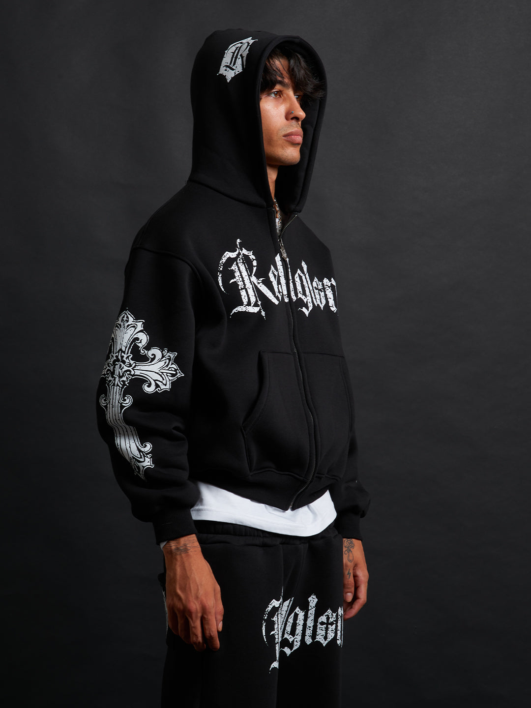 Cathedral Track Suit B&W