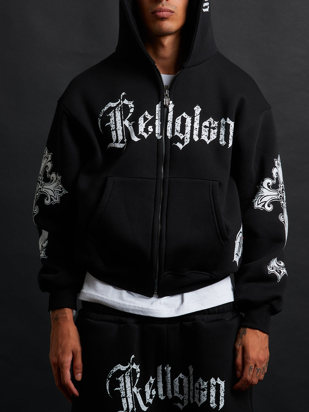 Cathedral Track Suit B&W