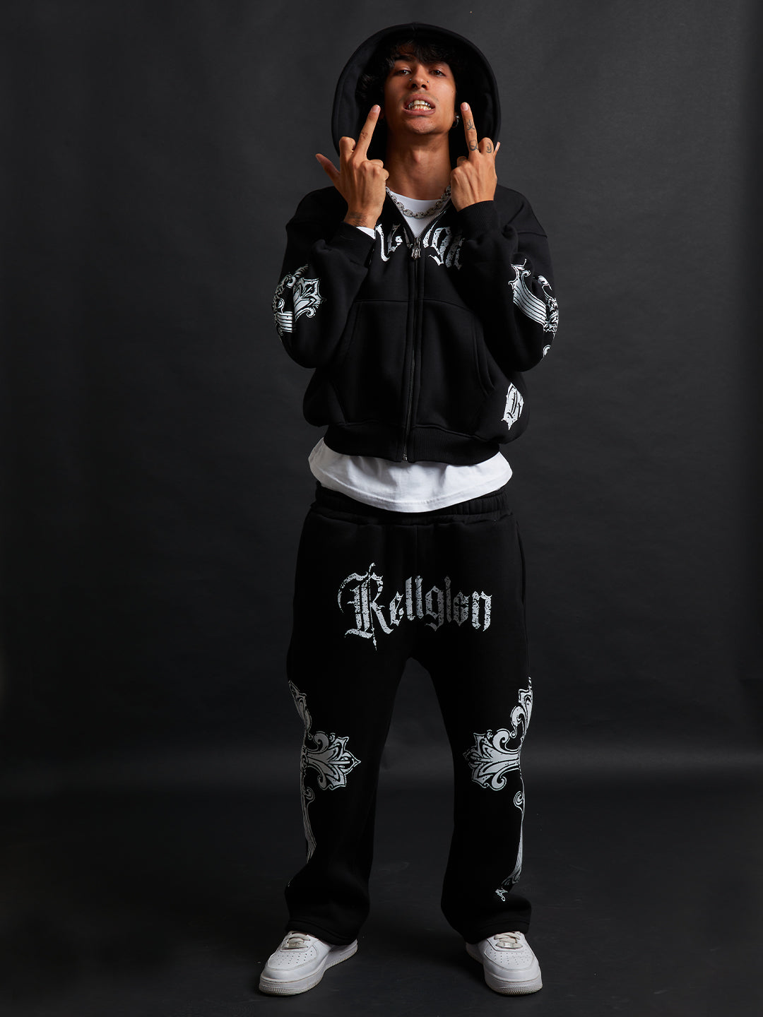 Cathedral Track Suit B&W