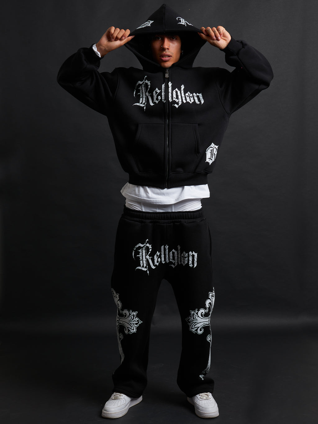 Cathedral Track Suit B&W
