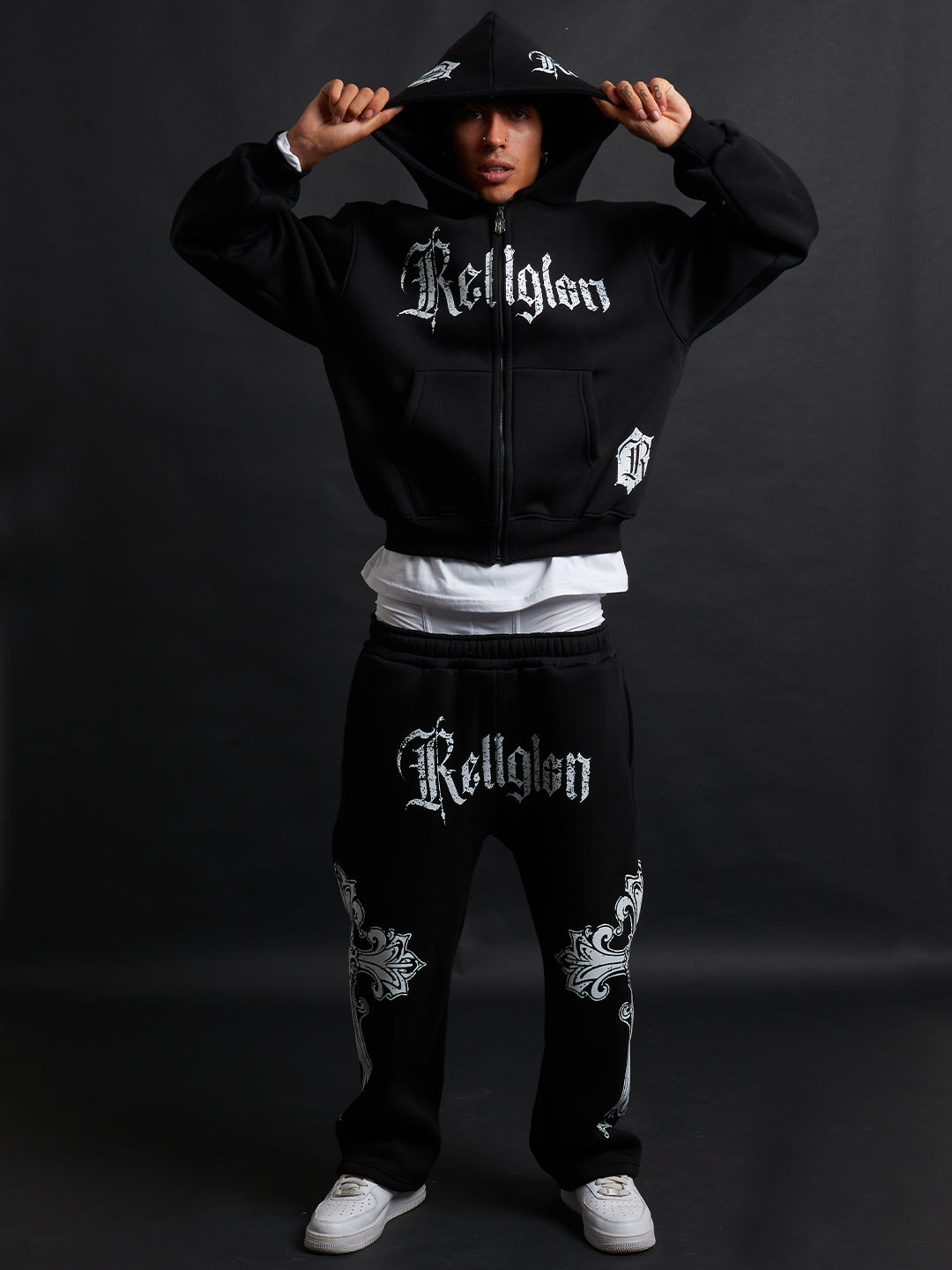 Cathedral Track Suit B&W