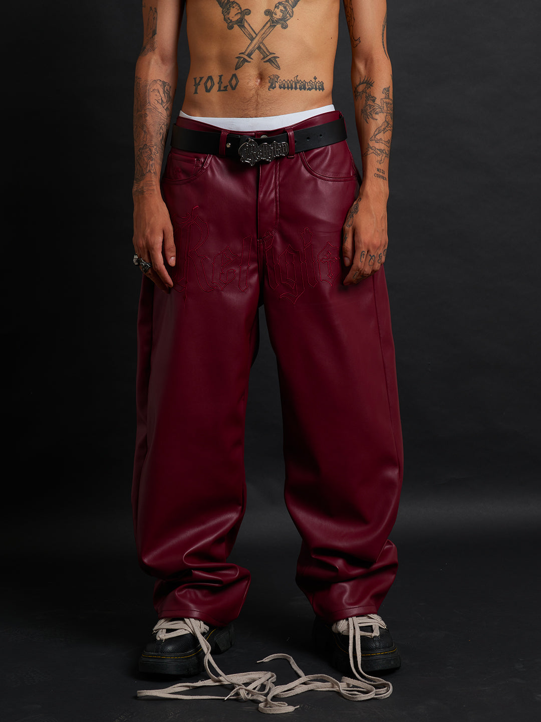 RELIC LEATHER BAGGY BORDROUX