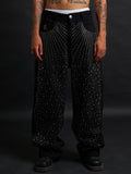 Eclipse Rhinestone Baggy – Black