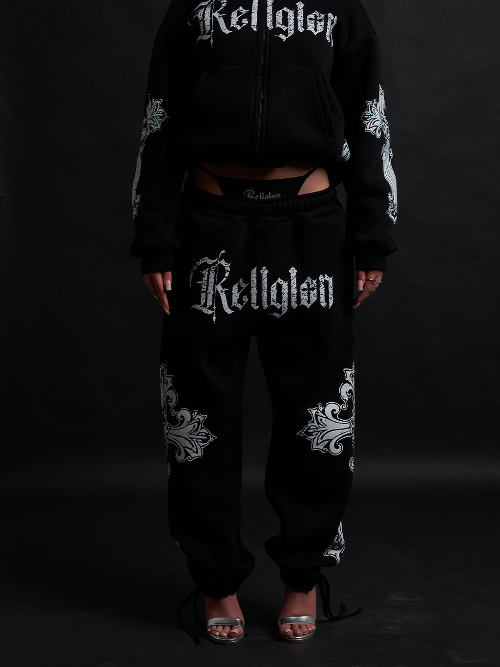 Cathedral Track Suit B&W