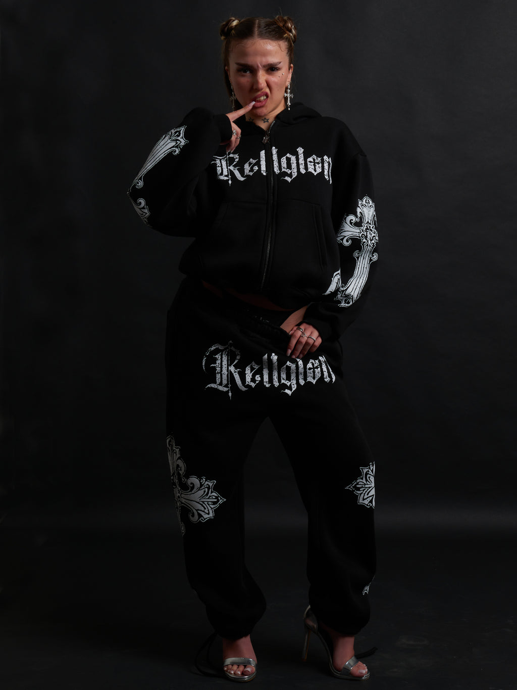 Cathedral Track Suit B&W