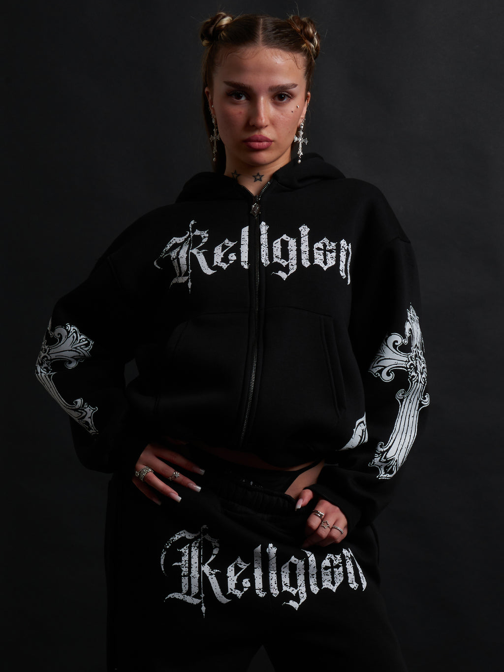 Cathedral Track Suit B&W